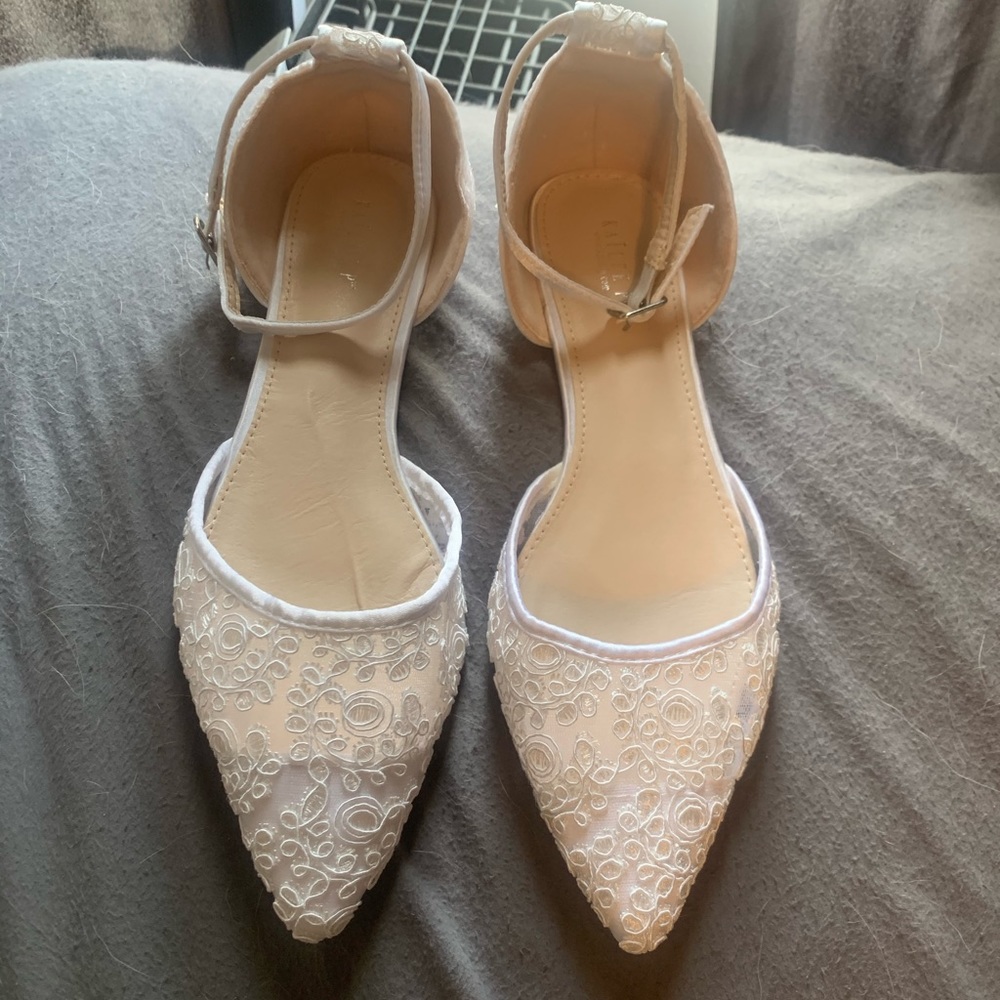 Brand new KaileeP bridal flats.